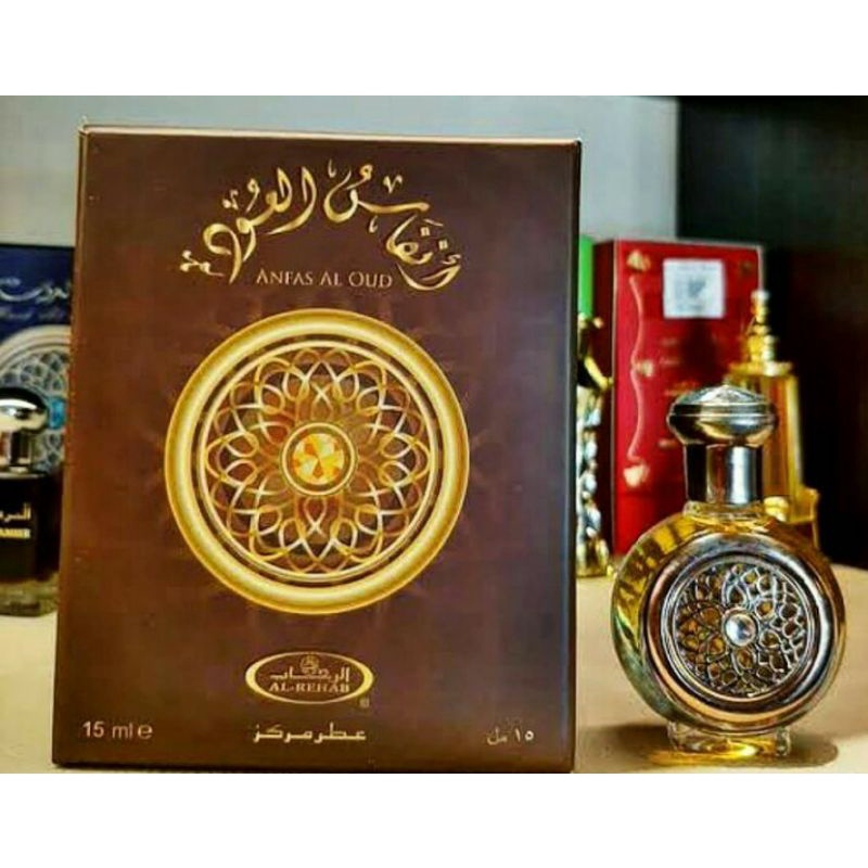 Parfum Original Al Rehab Anfas Al Oud isi 15 Ml