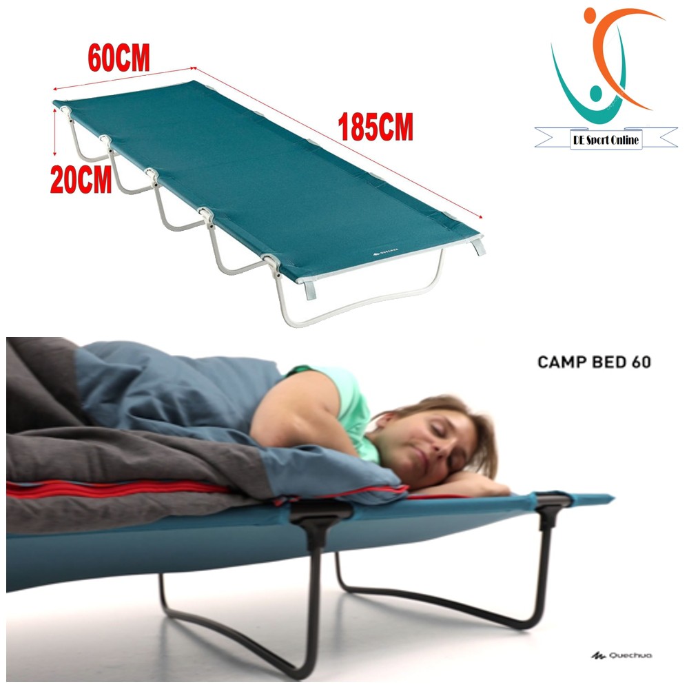 RANJANG TIDUR CAMPING QUECHUA TEMPAT TIDUR LIPAT PRODUK IMPORT ORIGINAL QUECHUA 185 X 60