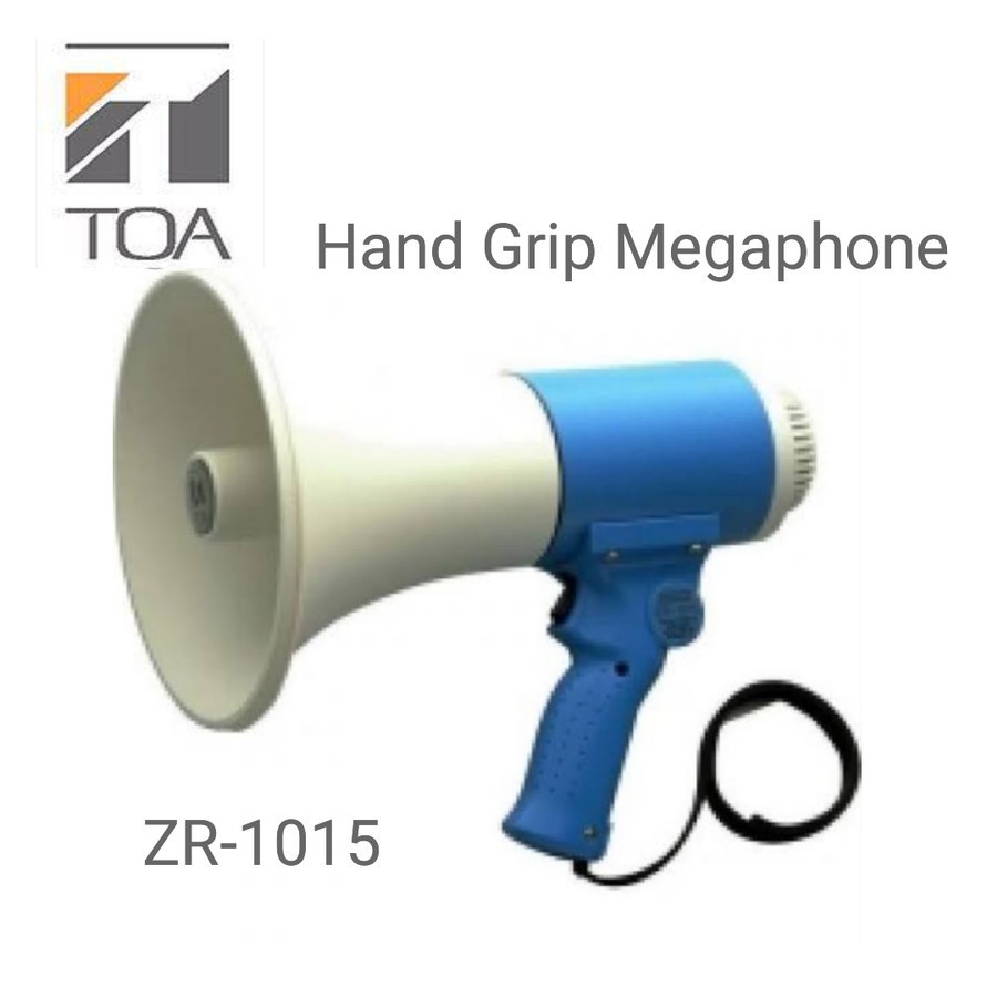 Megaphone TOA ZR-1015 / ZR1015 / ZR 1015 (Pengeras Suara) 15 Watt Hand Grip Megaphone