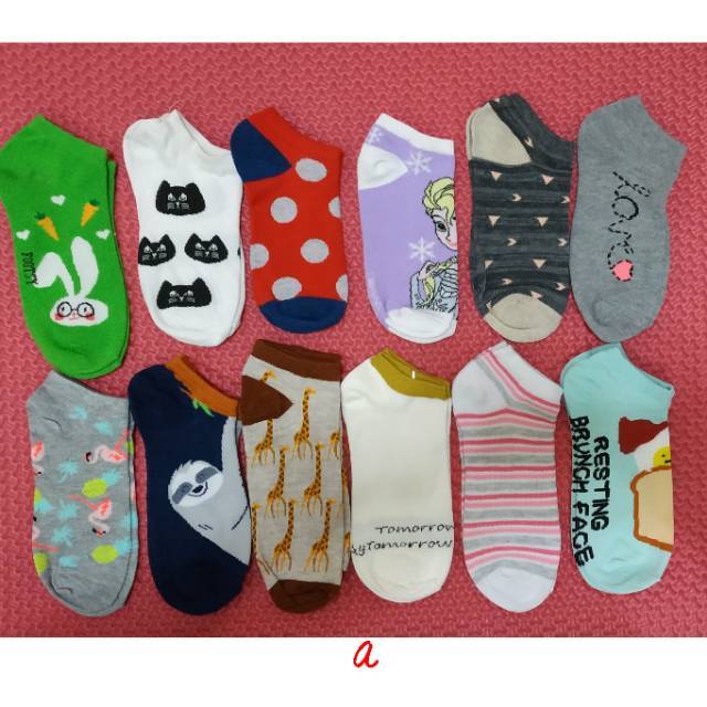  Kaos  Kaki  Dewasa  Bermotif Unik Lucu  Shopee Indonesia