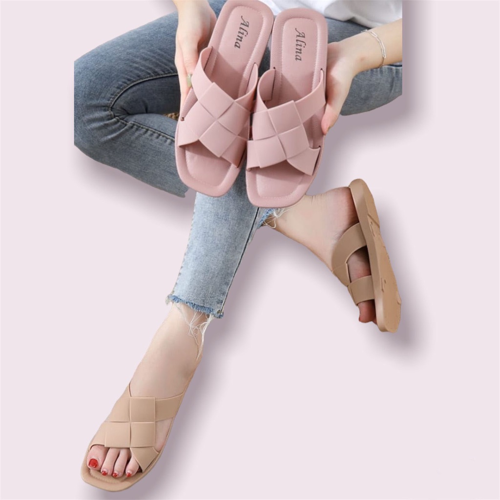 Sandal Wanita Terbaru 2022/Sendal Selop Jelly Balance 1246/Teplek Karet Import