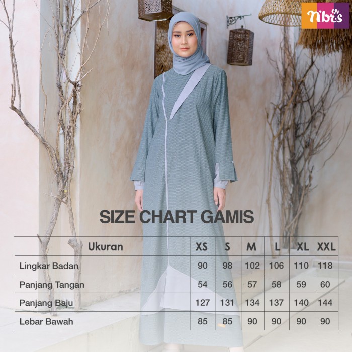 Gamis Terbaru Nibras NB B61 / Fashion Muslim Dres Terbaru 2022