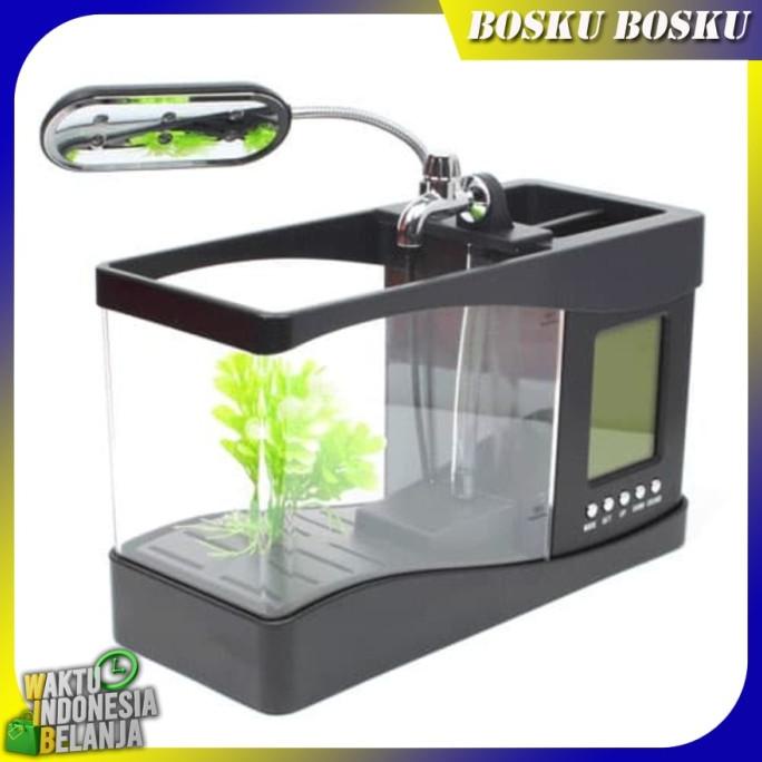 

Bosku Usb Aquarium Mini + Jam Kalender Digital + Box Alat Tulis. Hitam Am820842