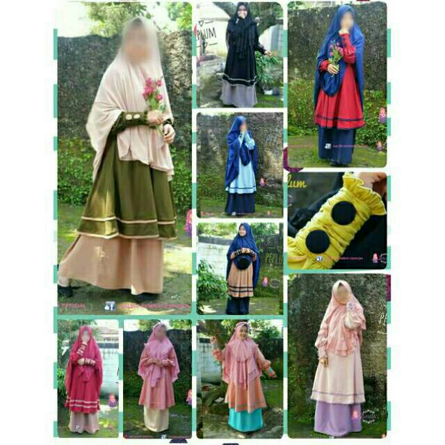 Gamis terbaru original dari zahidah peplum buat lebaran