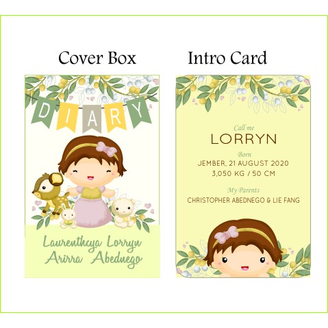 

Milestone Card Custom (Free Hardbox) Motif Girl B