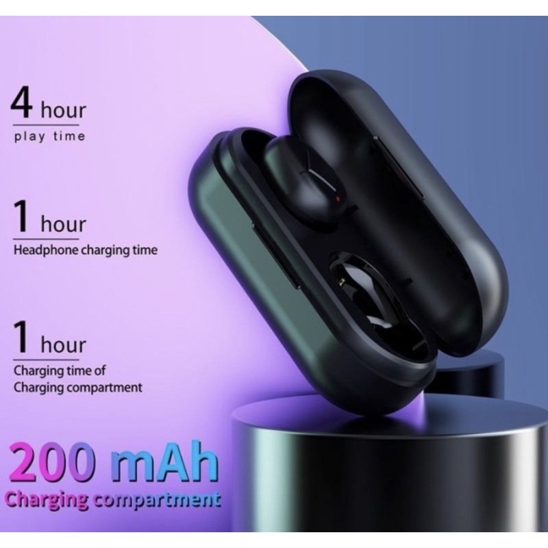 Headset Bluetooth L12 TWS V5.0 Magnetic Charging Box - Headset bluetooth L12