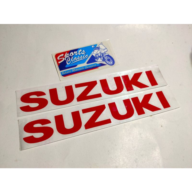 Sticker Tangki Suzuki RGR Sprinter Putih Copy Original
