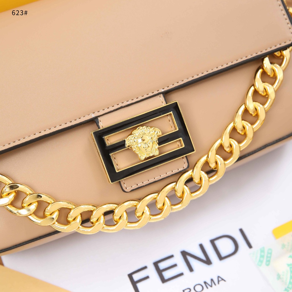 FD Baguette Leather Shoulder Bag 623