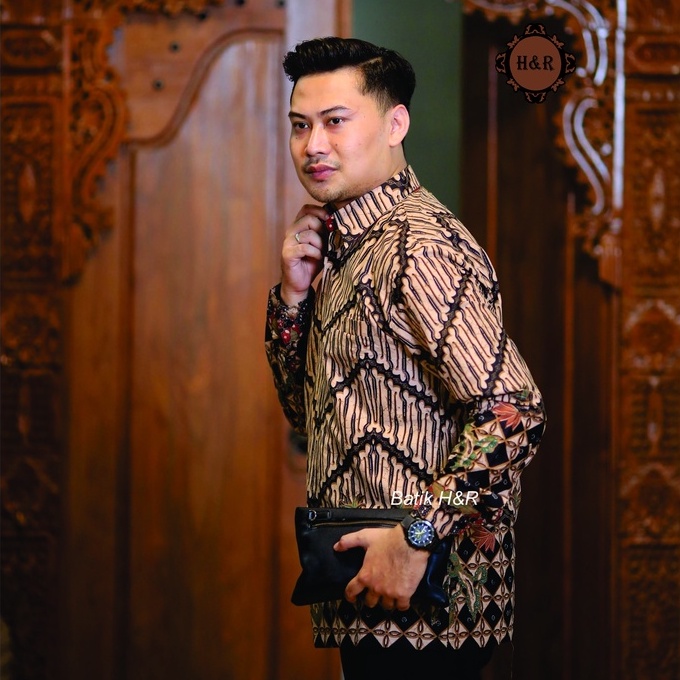 Baju Batik Pria Lengan Panjang Kemeja Batik Pria Batik Premium Kemeja Cowok Batik modern Baju Pria