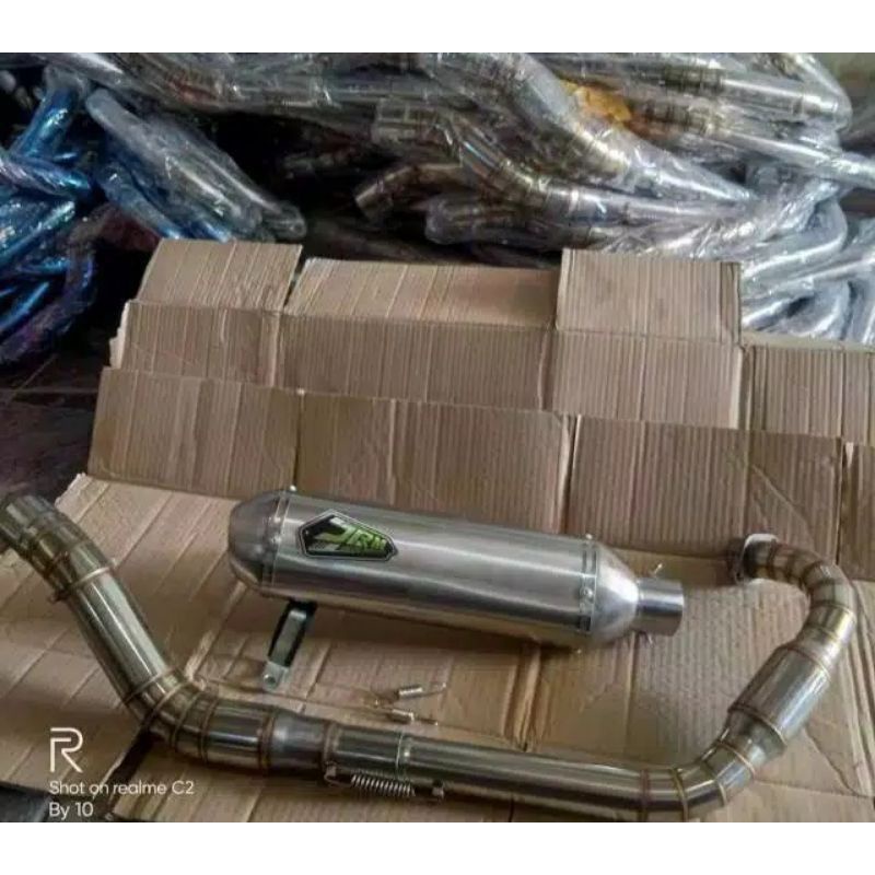 knalpot racing kapsul JRM leher boom buat motor herex cb gl tirev dll
