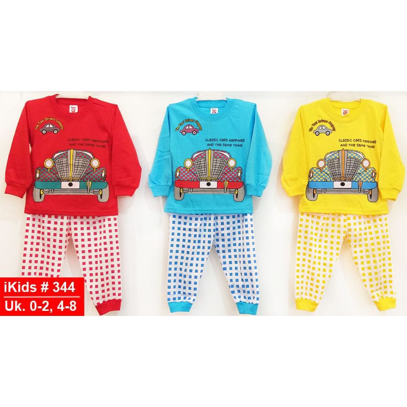 Setelan 1 set piyama anak cowok dan cewek / Sleepware kids / Baju tidur bayi