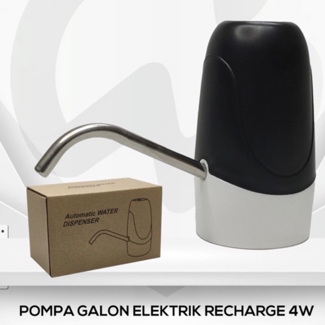 POMPA GALON ELEKTRIK AUTOMATIC WATER DISPENSER RECHARGE BISA DI CHARGE 4WATT BAGUS