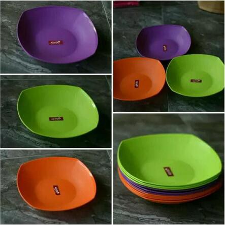 PIRING PLASTIK ASVITA [INI HARGA PER BIJI YA 1PC] PLATE perlengkapan meja makan