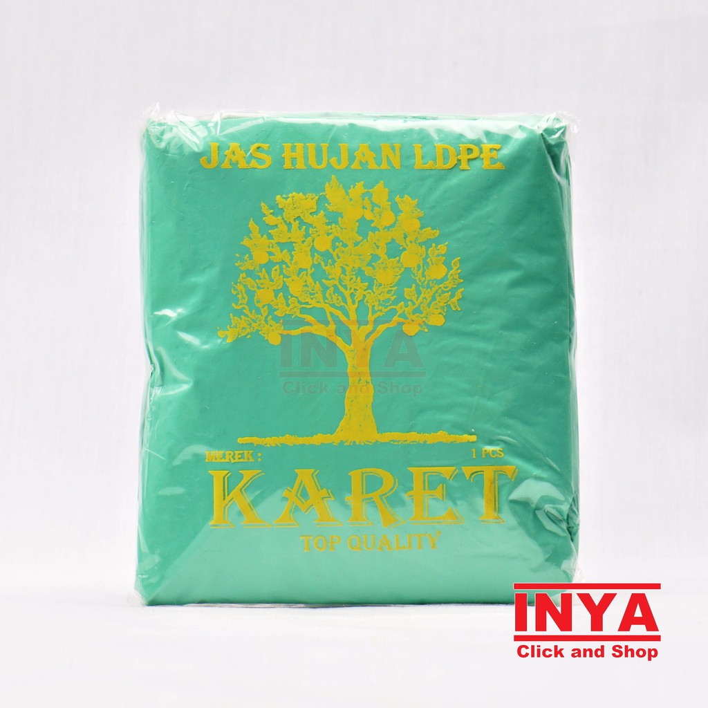 JAS HUJAN PONCHO MERK KARET TOP QUALITY LDPE - PONCO RAINCOAT