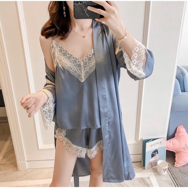 Raia Camisole Set with Kimono