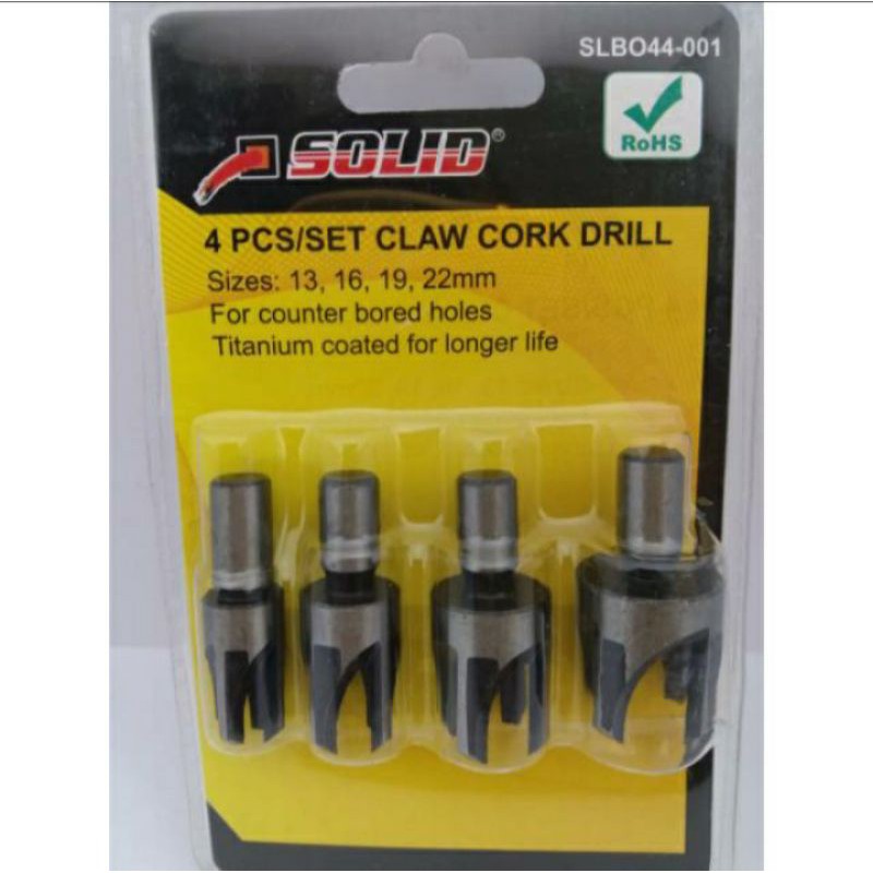 PLUG CORK CUTTER SET/ PISAU BENTUK / ALAT TUKANG