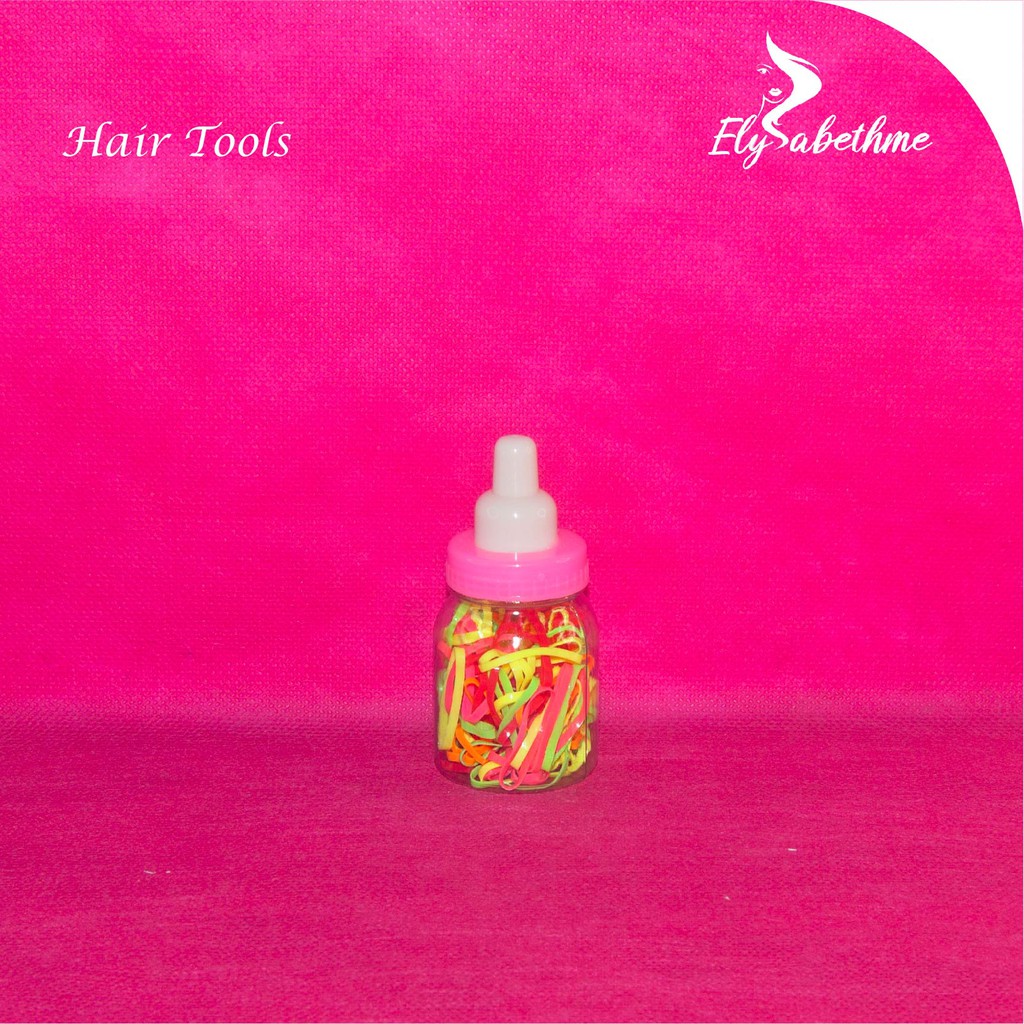 ✿ELYSABETHME✿ åk§ê§ðrï§  Karet rambut tempat botol jepang lentur untuk anak dewasa untuk kepang hair tools