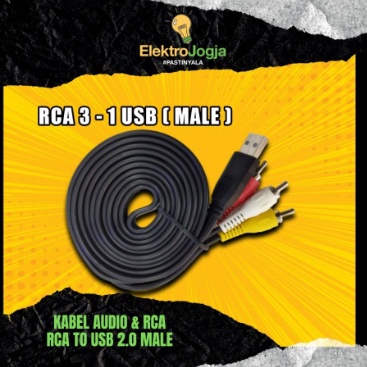 Kabel USB to RCA Kabel RCA to USB 1,8 Meter