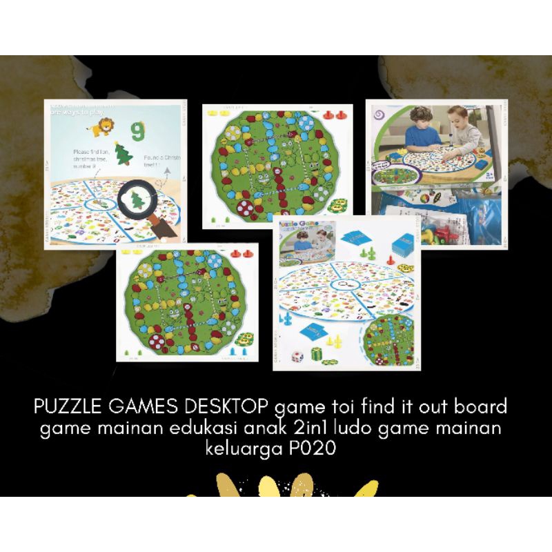 hokkiterus21⭐⭐⭐⭐⭐ PUZZLE GAME DESKTOP games ludo games mainan ketangkasan mainan cermat mata mainan ketelitian family games detektif games P020