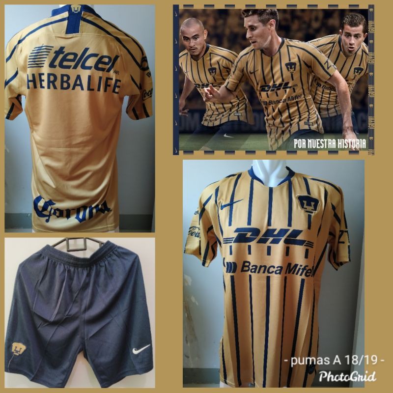 JERSEY PUMAS UNAM AWAY 2018/2019 INCLUDE CELANA