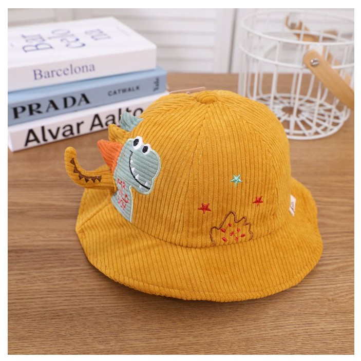 Topi Bucket Dino Wild 6 bln - 4 tahun High Quality Import Bordir Premium VC