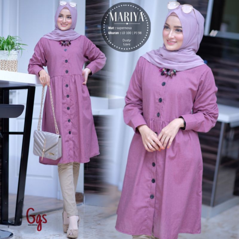 baju Tunik muslim wanita /Tunik terbaru/MariyaTunik/atasan murah grosir