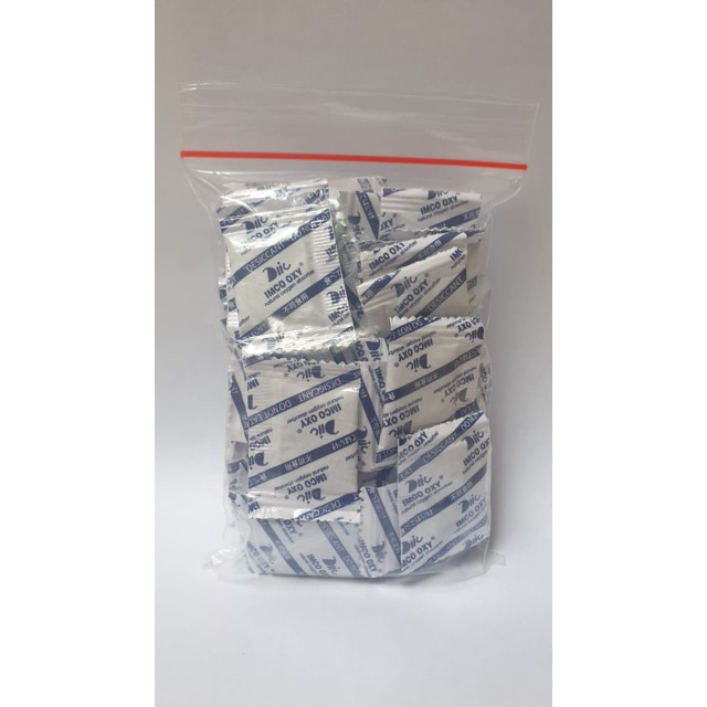 Jual SILICA GEL OXY 50gram (1GRAM) 50PCS W/ FOOD GRADE CERTIFICATE