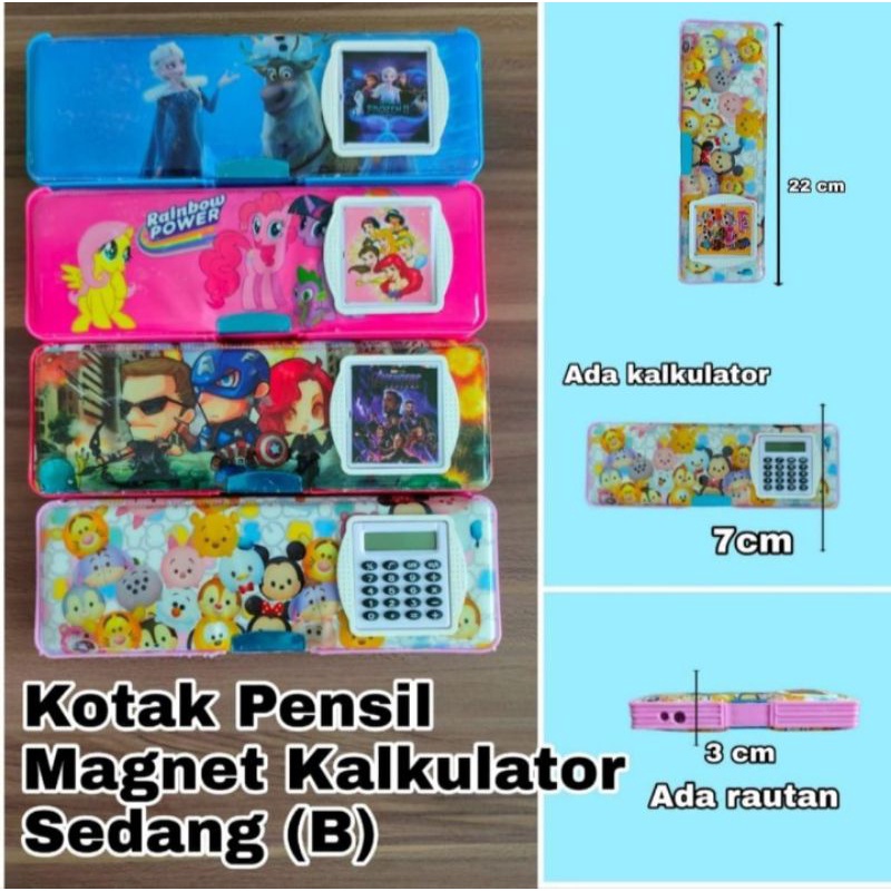 Tepak magnet jumbo / tepak pensil kalkulator
