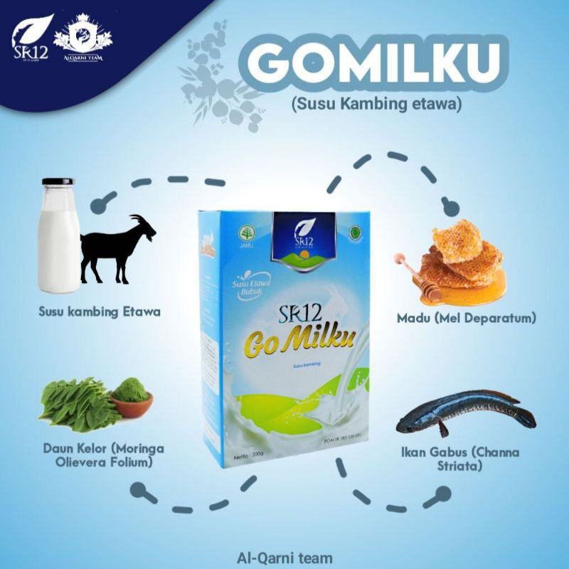 

GOMILKU SR12/ SUSU MAAG/ SUSU KAMBING ETAWA/ RESMI BPOM./ SUSU KESEHATAN