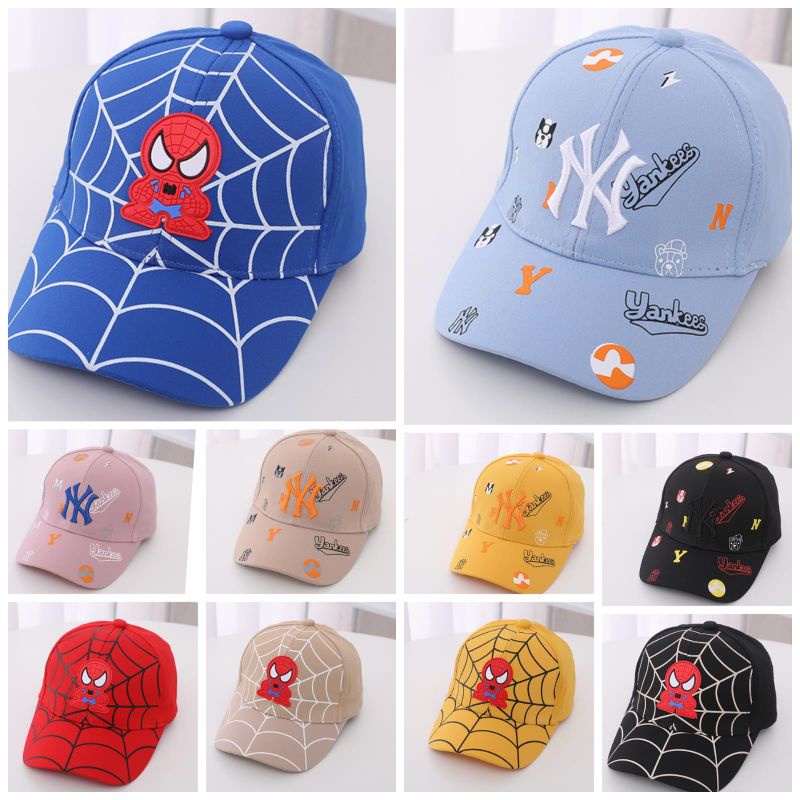 Topi Baseball Anak Karakter Spiderman Import Fashion Anak