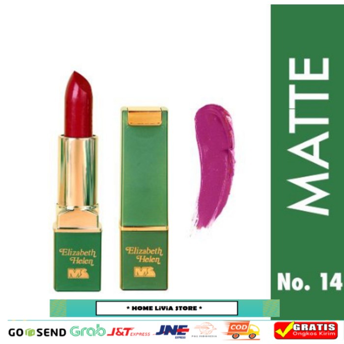 Elizabeth Helen Matte Lipstik Mahmood Saeed No. 14 4 gr