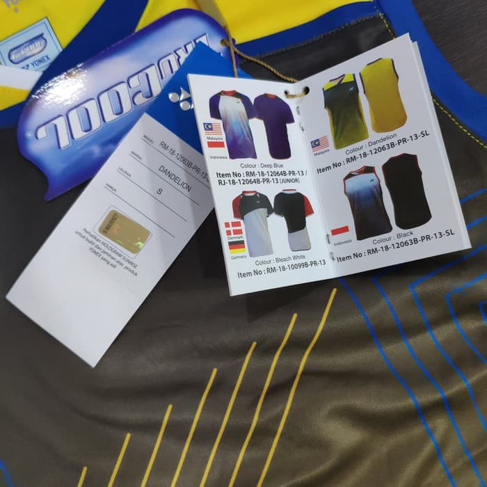 KAOS  Original Yonex Kaos Badminton Singlet - Kuning, S  COC KATOO