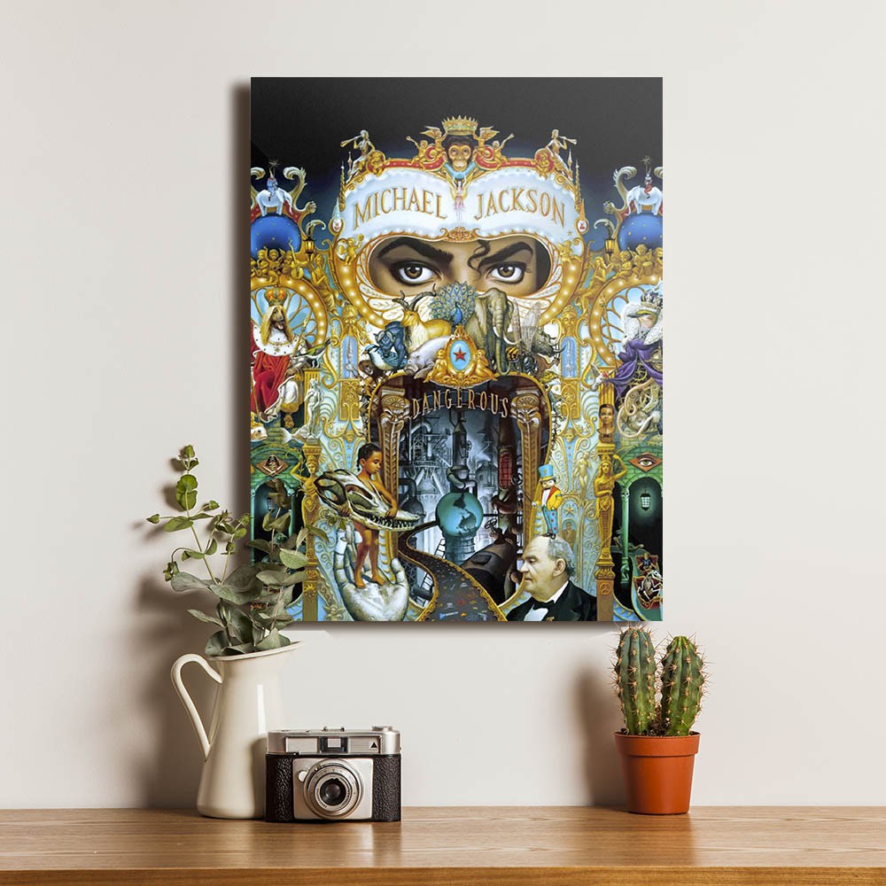 Michael Jackson Poster Dekorasi Kayu Hiasan Pajangan Dinding Walldecor