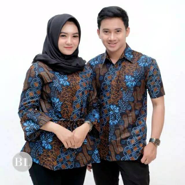 Maura Couple - Sania Ruffle Batik Couple Ori Ndoro Jowi DNT Garansi Termurah Shopee - SHOPASHOP SOLO