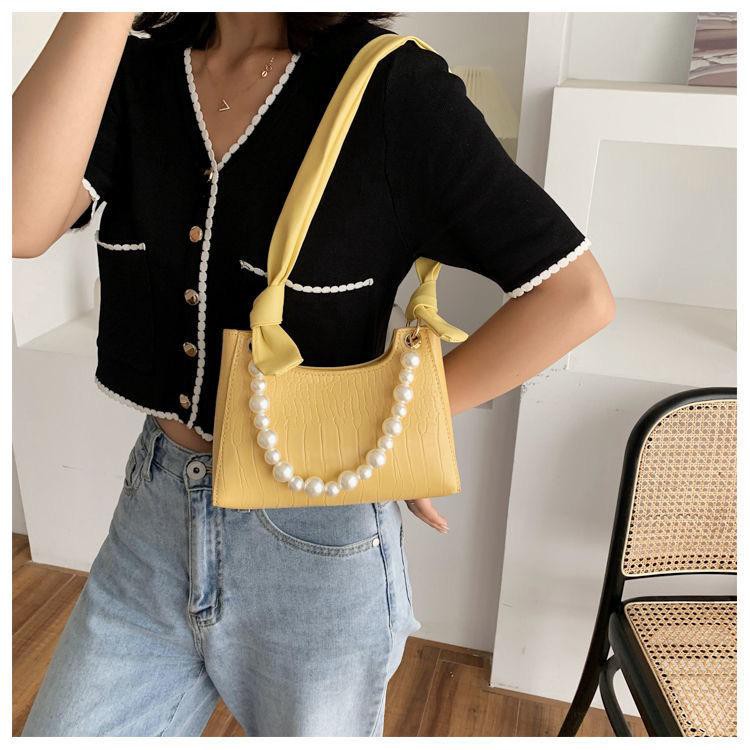 Yura Tas Tali Mutiara wanita Import Fashion Shoulder Bag Korea Style