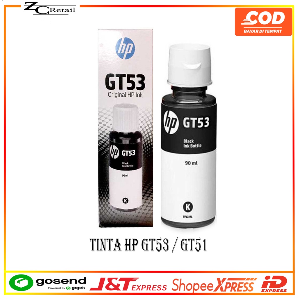 Tinta HP Original GT51 GT 51 Black Ink M0H57A 90ml HP Deskjet GT 5810 GT5810 GT 5820 GT5820 Murah