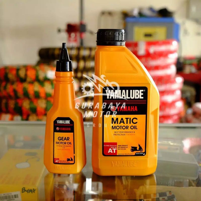 Paket Hemat Oli Mesin Yamalube Matic 800ml dan Oli Gear Gardan Yamalube