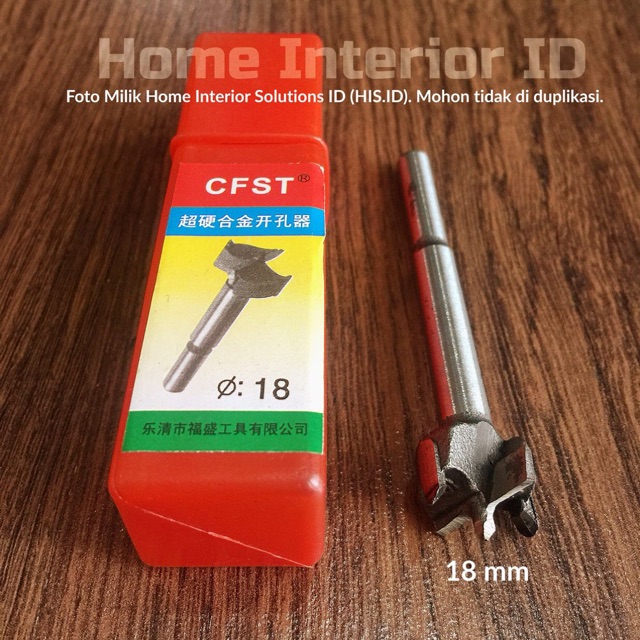 Mata Bor Kayu 18 mm Forstner Bit Besi