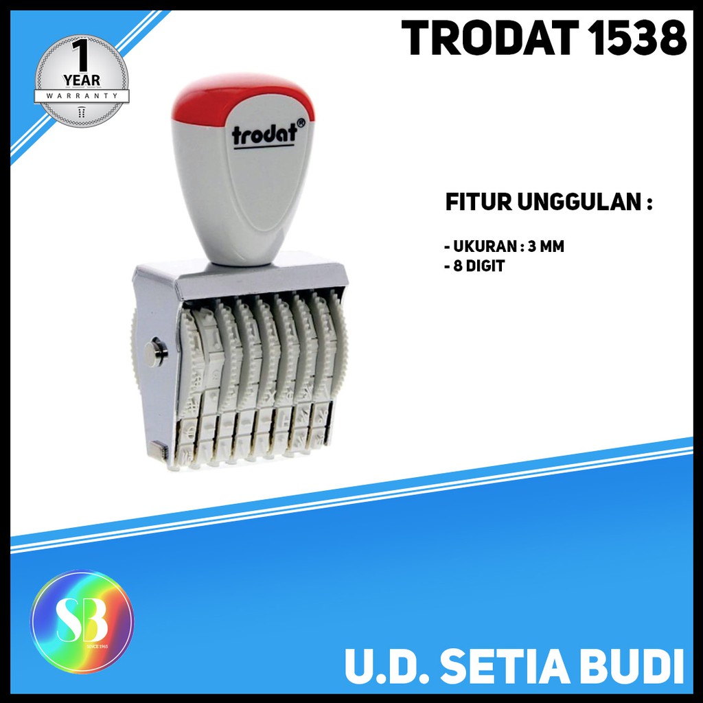 Stempel Angka 3mm 8 Digit Trodat 1538 (Made in Austria)