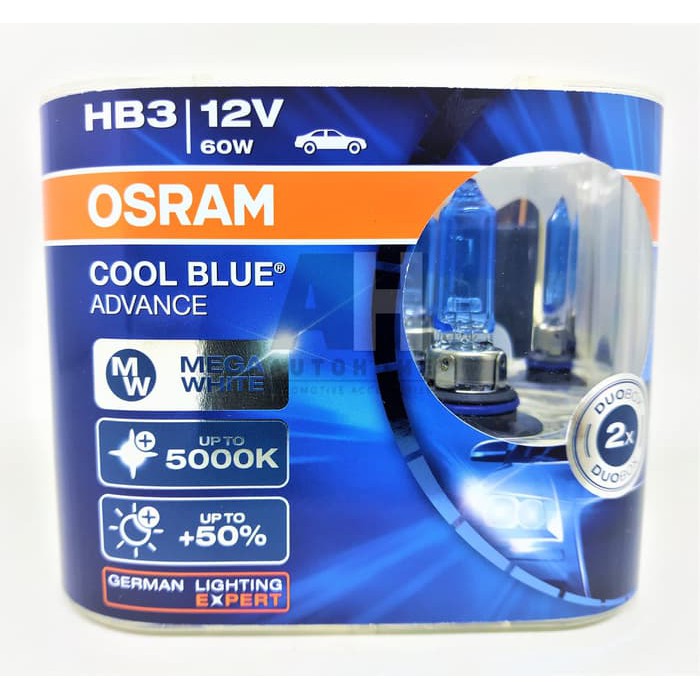 Lampu Mobil Osram HB3 Cool Blue Advance CBA 60W Lampu