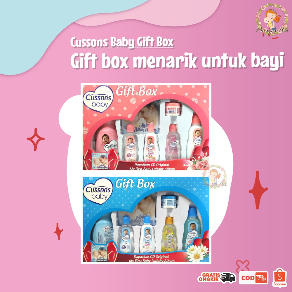 Paket Hadiah Perlengkapan Bayi Cussons Baby Gift Box Set Hampers New Born By Mallpompaasi