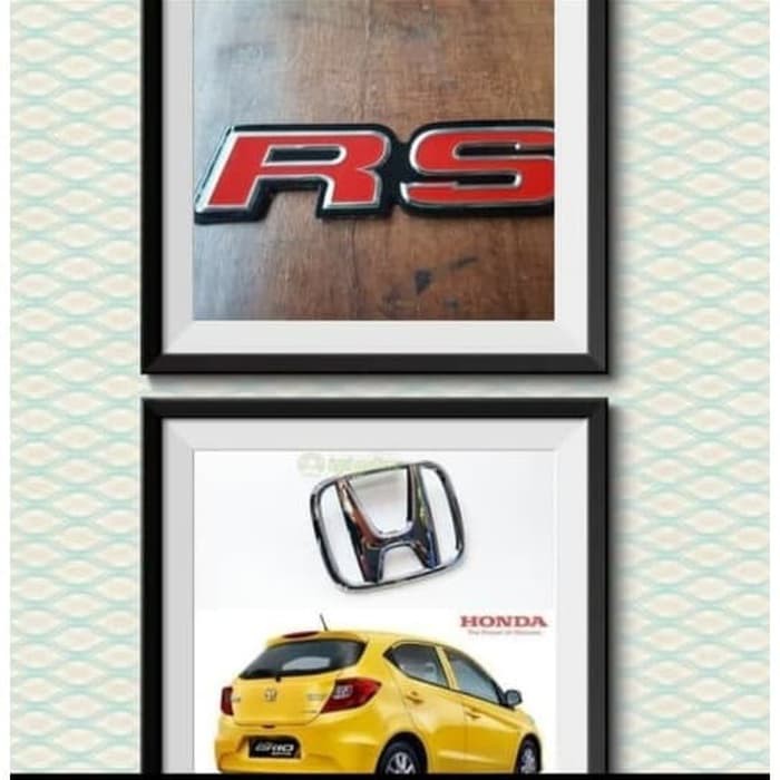 PAket Emblem Logo Honda Belakang Brio 2019 + Emblem RS