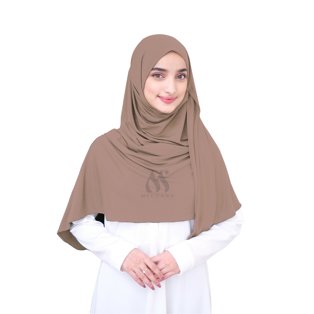 Marwa Instan - Pashmina Instan Jersey-Milky