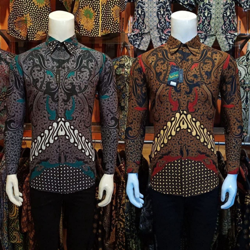 [BAJUBATIKPRIA] BAJU KEMEJA BATIK PRIA SLIMFIT MODERN LENGAN PANJANG SIZE M L XL XXL NEW PRODUK