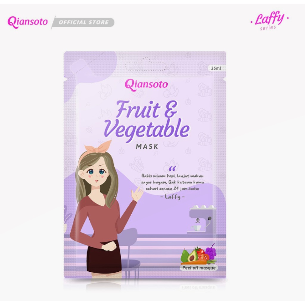Qiansoto Peel Off Mask All Series Masker lumpur Masker Peel Off QIANSOTO ALLVARIANT 1 BOX [ 6 SACHET