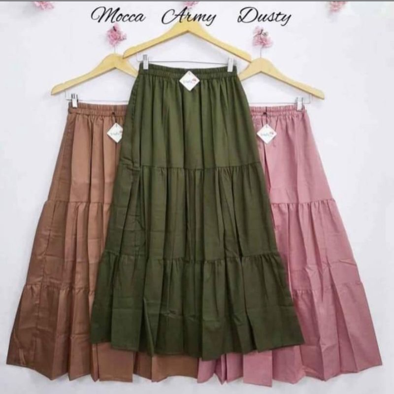 ROK CANDA SKRIT // BISA COD // ROK SUSUN BAHAN ITYCREP PREMIUM REALPICT