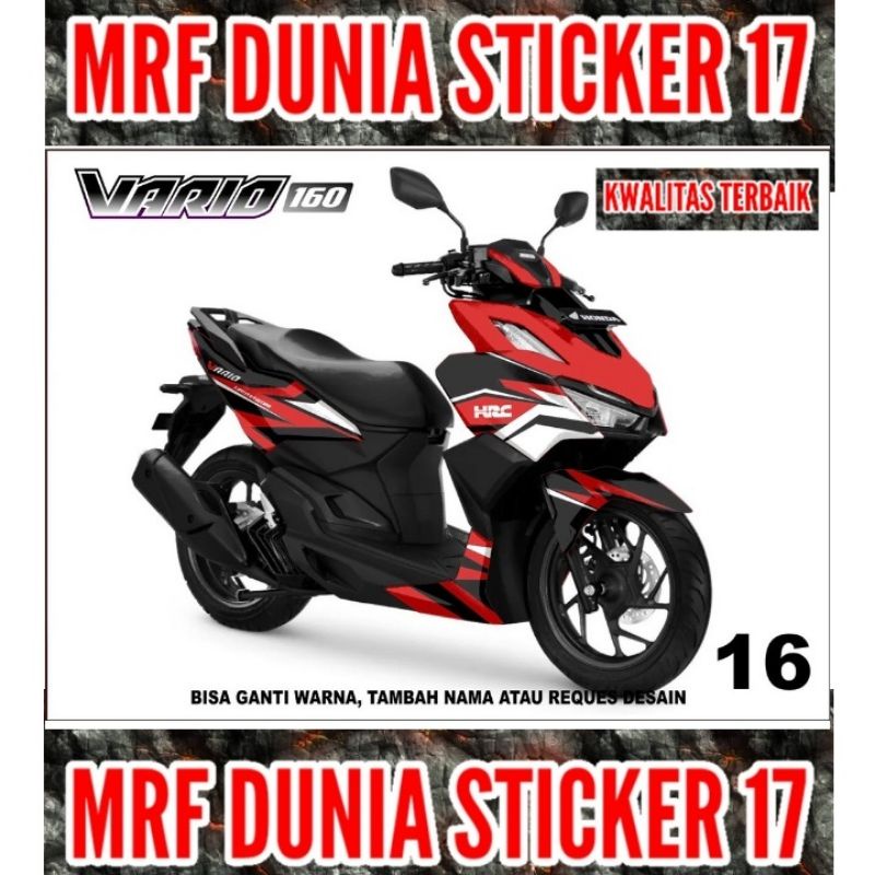 Sticker decal Vario 160 Full Body  Decal Motor Vario 160 Sticker Motor Vario 160 Decal Sticker Motor