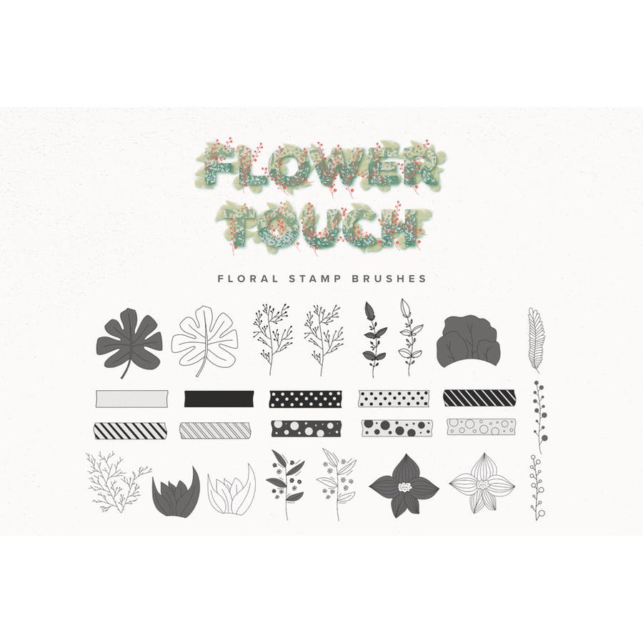 Flower Touch - Procreate Brushes