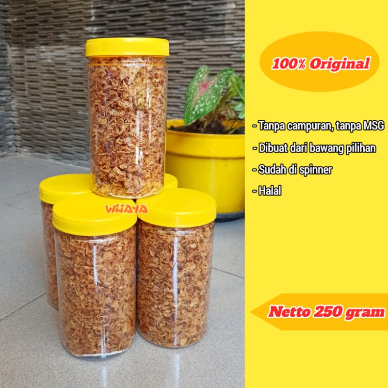 

Bawang merah goreng original 250 gram tanpa campuran dan tanpa bahan pengawet