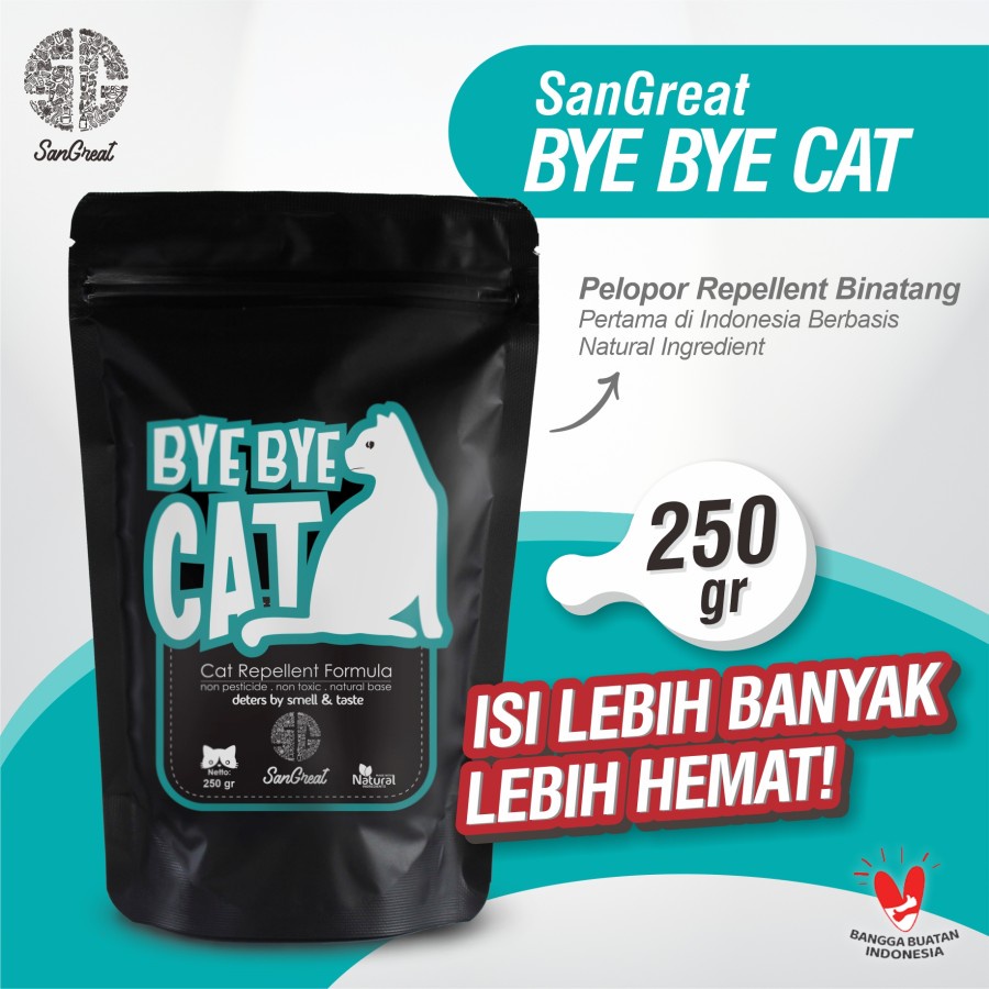 250g Bye Bye Cat Gel Pengusir kucing Usir Kucing Liar Outdoor Kemasan 250gr